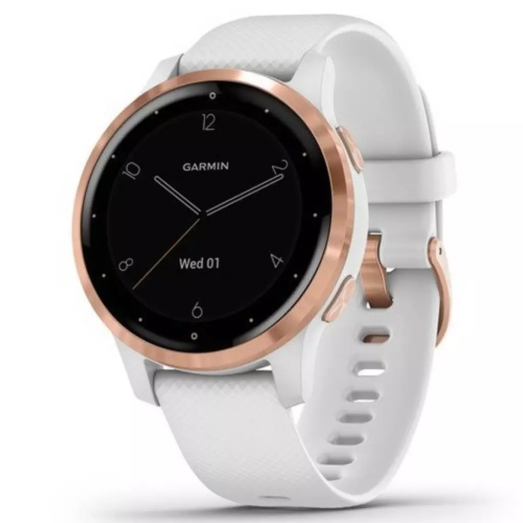 Смарт-часы Garmin vivoactive 4S, White with Rose-gold Hardware (010-02172-23)