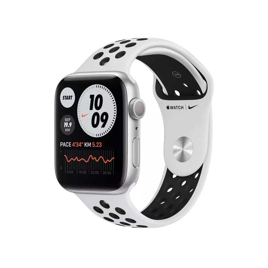 Смарт-часы Apple Watch Nike SE GPS, 40mm Silver Aluminium Case with Pure Plat (MKQ23UL/A)