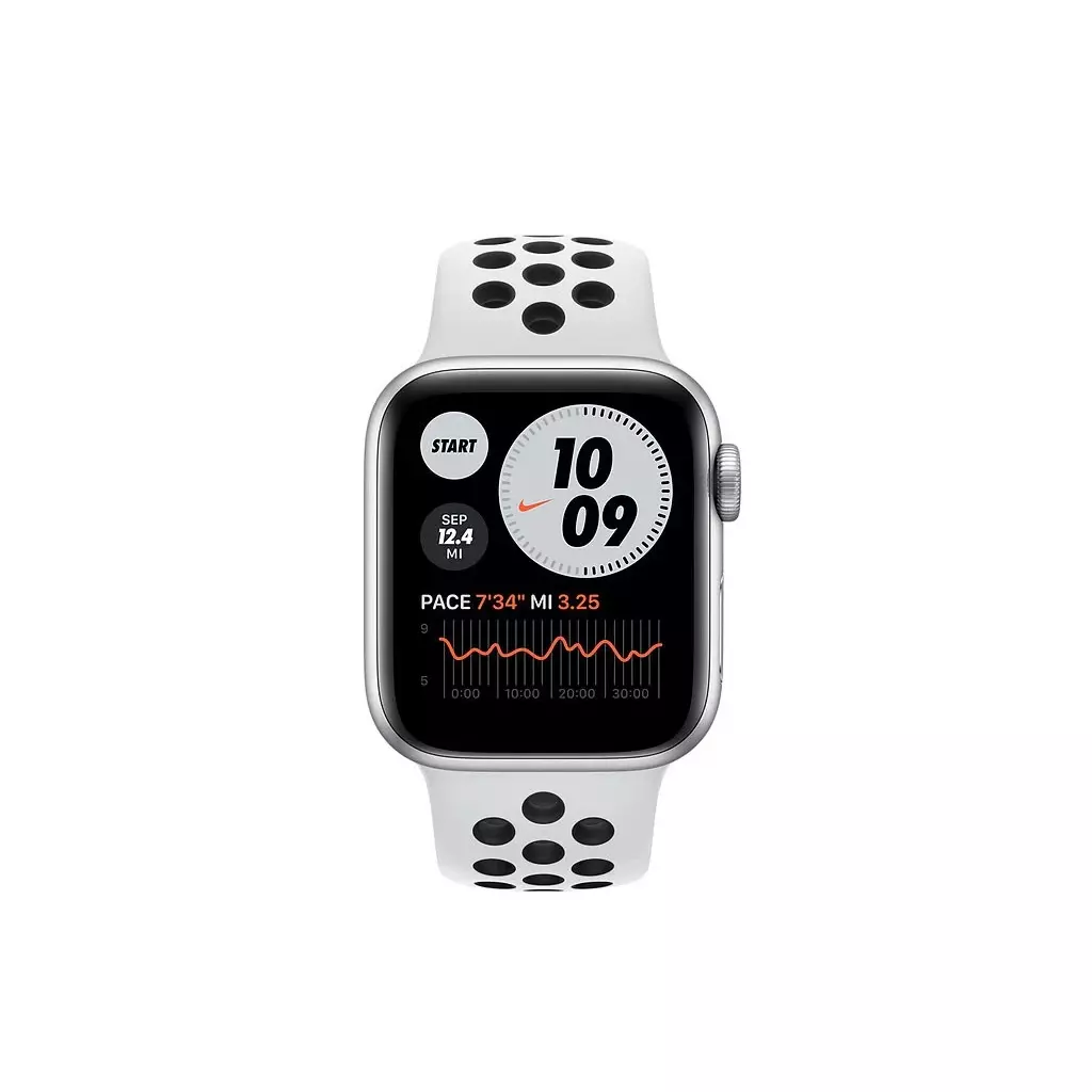 Смарт-часы Apple Watch Nike SE GPS, 44mm Silver Aluminium Case with Pure Plat (MKQ73UL/A) - 1 Смарт-часы Apple Watch Nike SE GPS, 44mm Silver Aluminium Case with Pure Plat (MKQ73UL/A) - 1