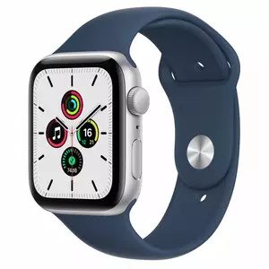 Смарт-часы Apple Watch SE GPS, 44mm Silver Aluminium Case with Abyss Blue Spo (MKQ43UL/A)