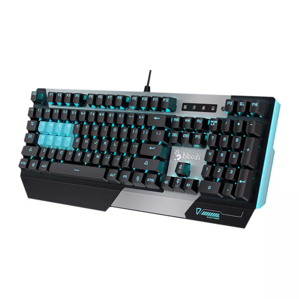 Клавиатура A4Tech Bloody B865 LK Blue Gun Grey - 3
