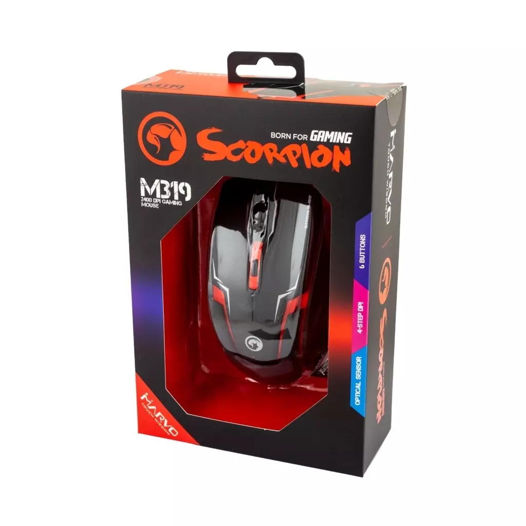 Мышка Marvo M319 USB Black/Red (M319) - 4