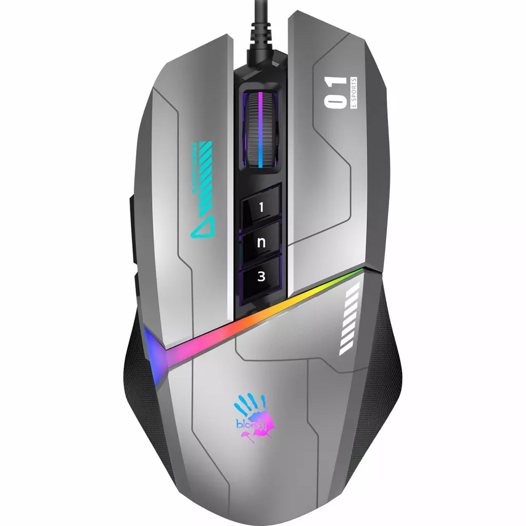 Мышка A4Tech Bloody W60 Max Gun Grey - 2