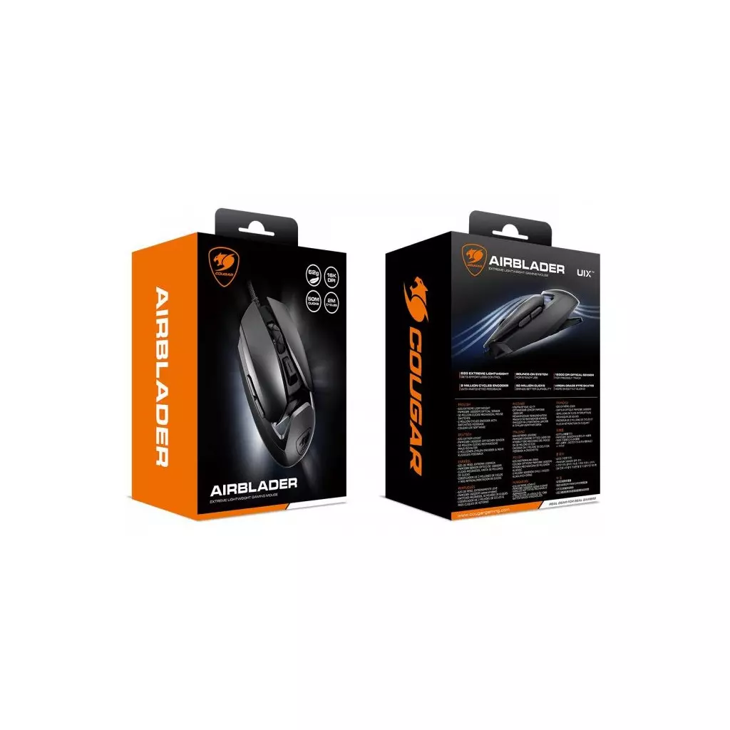 Мышка Cougar AirBlader USB Black - 8