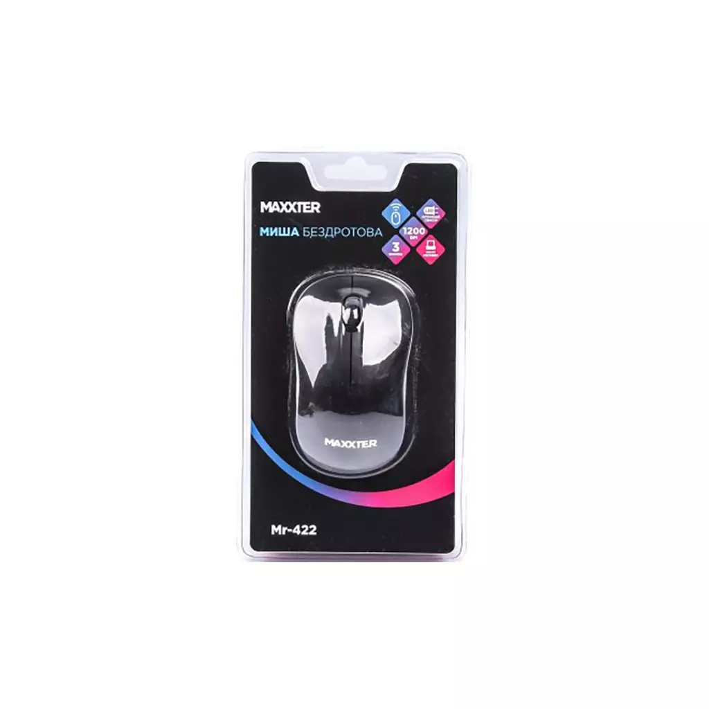 Мышка Maxxter Mr-422 Wireless Black (Mr-422) - 4