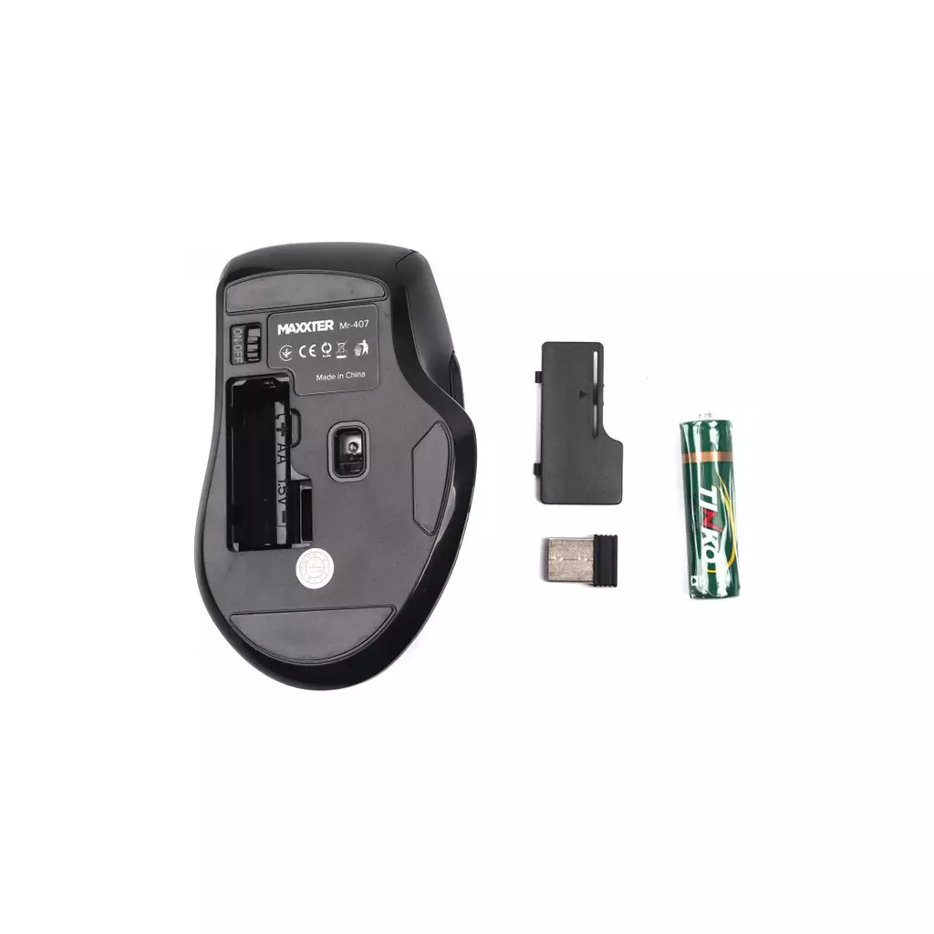 Мышка Maxxter Mr-407 Wireless Black (Mr-407) - 3 Мышка Maxxter Mr-407 Wireless Black (Mr-407) - 3