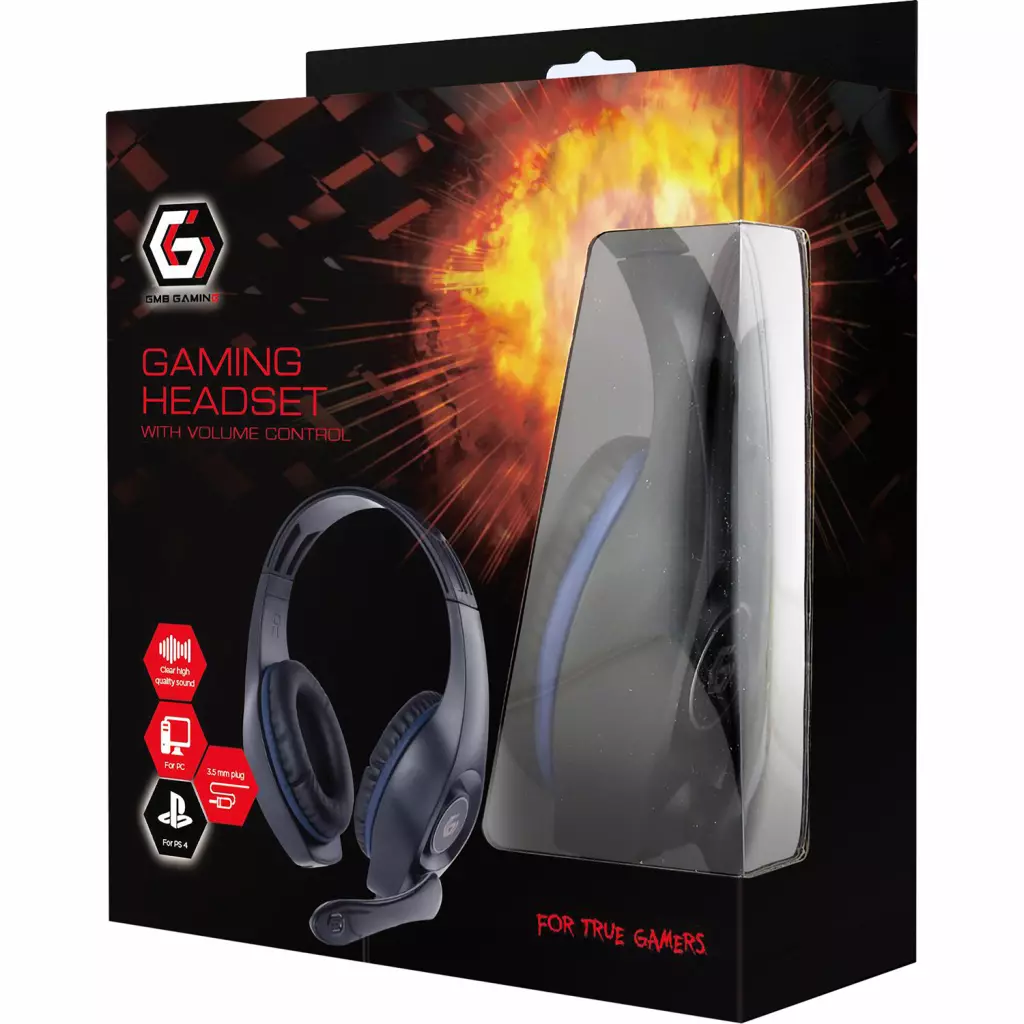 Наушники Gembird GHS-05-B Black-Blue (GHS-05-B) - 2