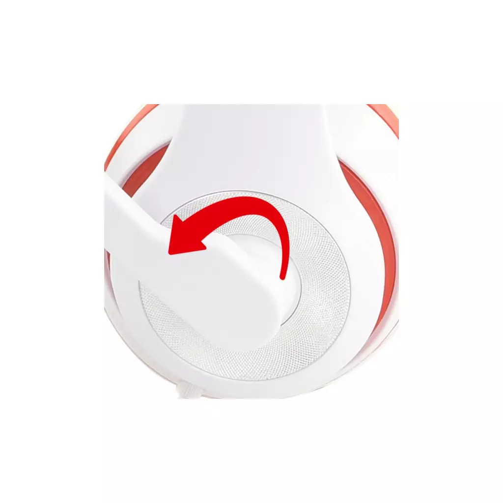 Наушники Gembird MHS-03 White/Red (MHS-03-WTRD) - 2