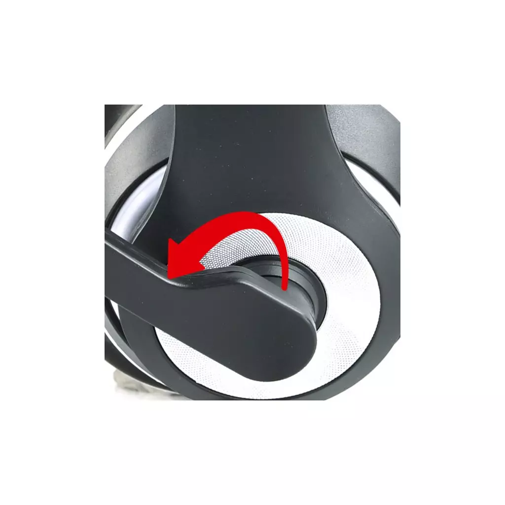 Наушники Gembird MHS-03 Black/White (MHS-03-BKWT) - 2