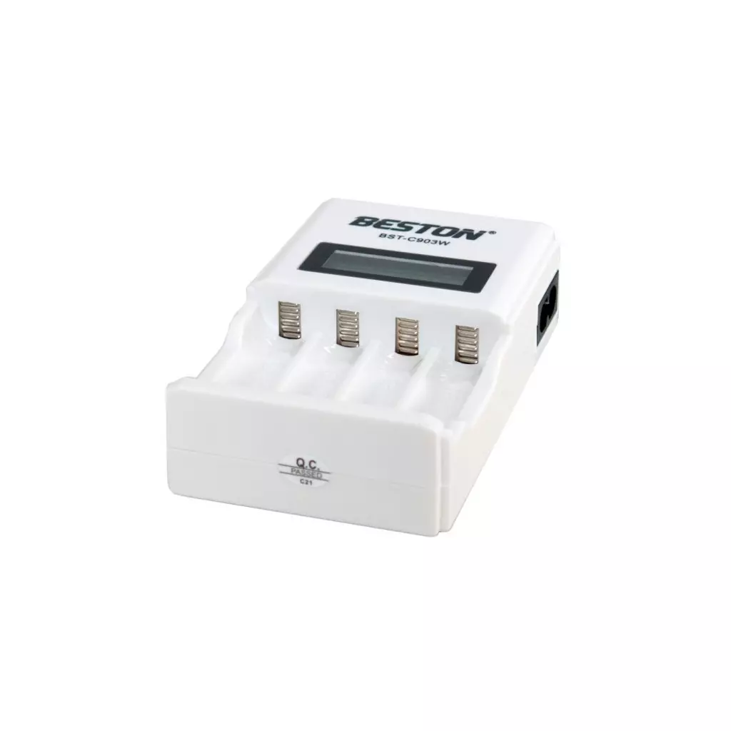Зарядное устройство для аккумуляторов Beston BST-C903W 4slots for AA/AAA, Ni-MH/Ni-CD (AAB1850) - 4 Зарядное устройство для аккумуляторов Beston BST-C903W 4slots for AA/AAA, Ni-MH/Ni-CD (AAB1850) - 4