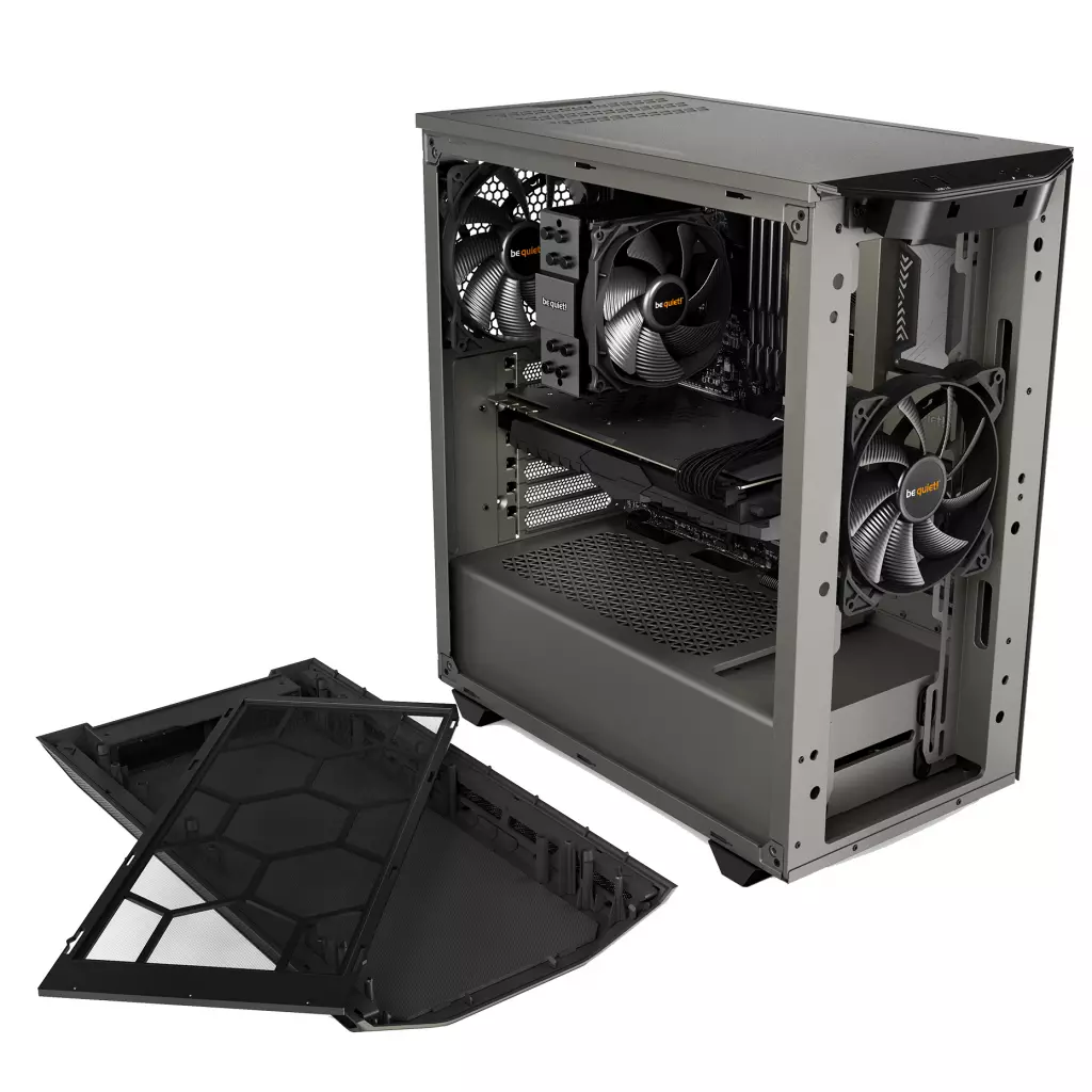 Корпус Be quiet! Pure Base 500 Window Metallic Gray (BGW36) - 7 Корпус Be quiet! Pure Base 500 Window Metallic Gray (BGW36) - 7