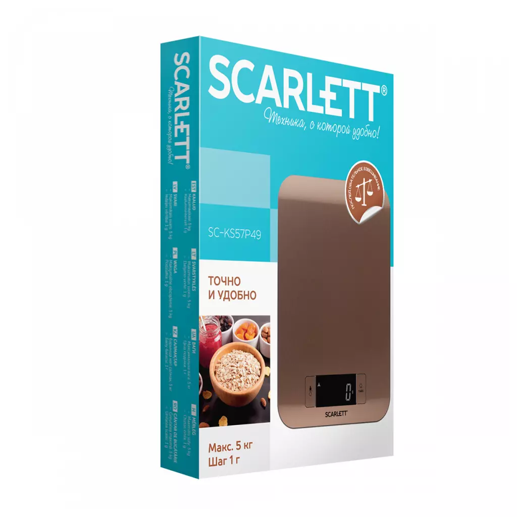 Весы кухонные Scarlett SC-KS57P49 - 1 Весы кухонные Scarlett SC-KS57P49 - 1