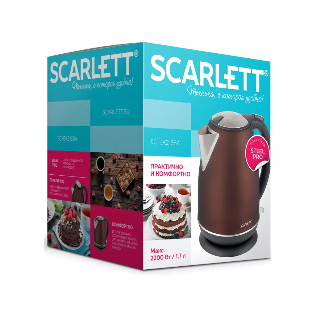 Электрочайник Scarlett SC-EK21S84 - 5 Электрочайник Scarlett SC-EK21S84 - 5