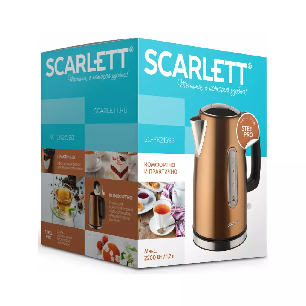 Электрочайник Scarlett SC-EK21S98 - 4 Электрочайник Scarlett SC-EK21S98 - 4