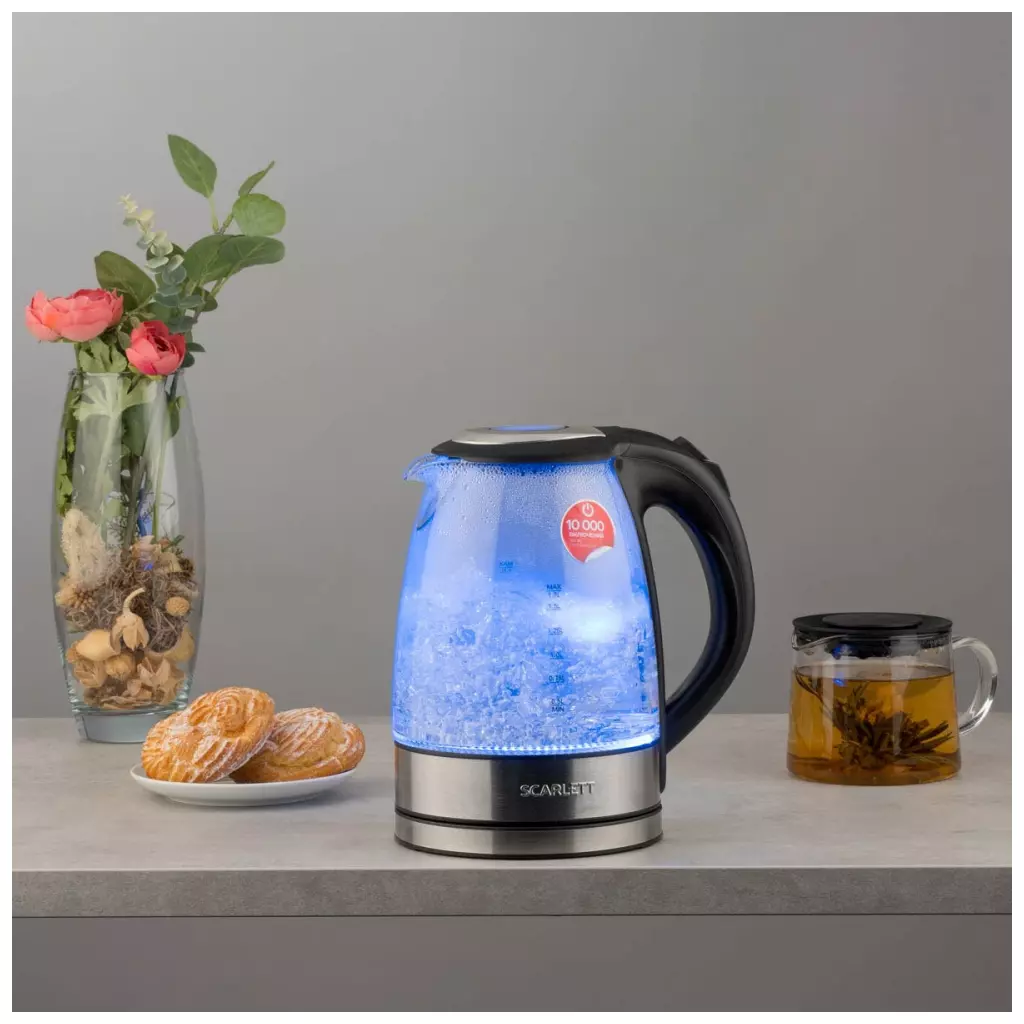 Электрочайник Scarlett SC-EK27G12 - 6 Электрочайник Scarlett SC-EK27G12 - 6