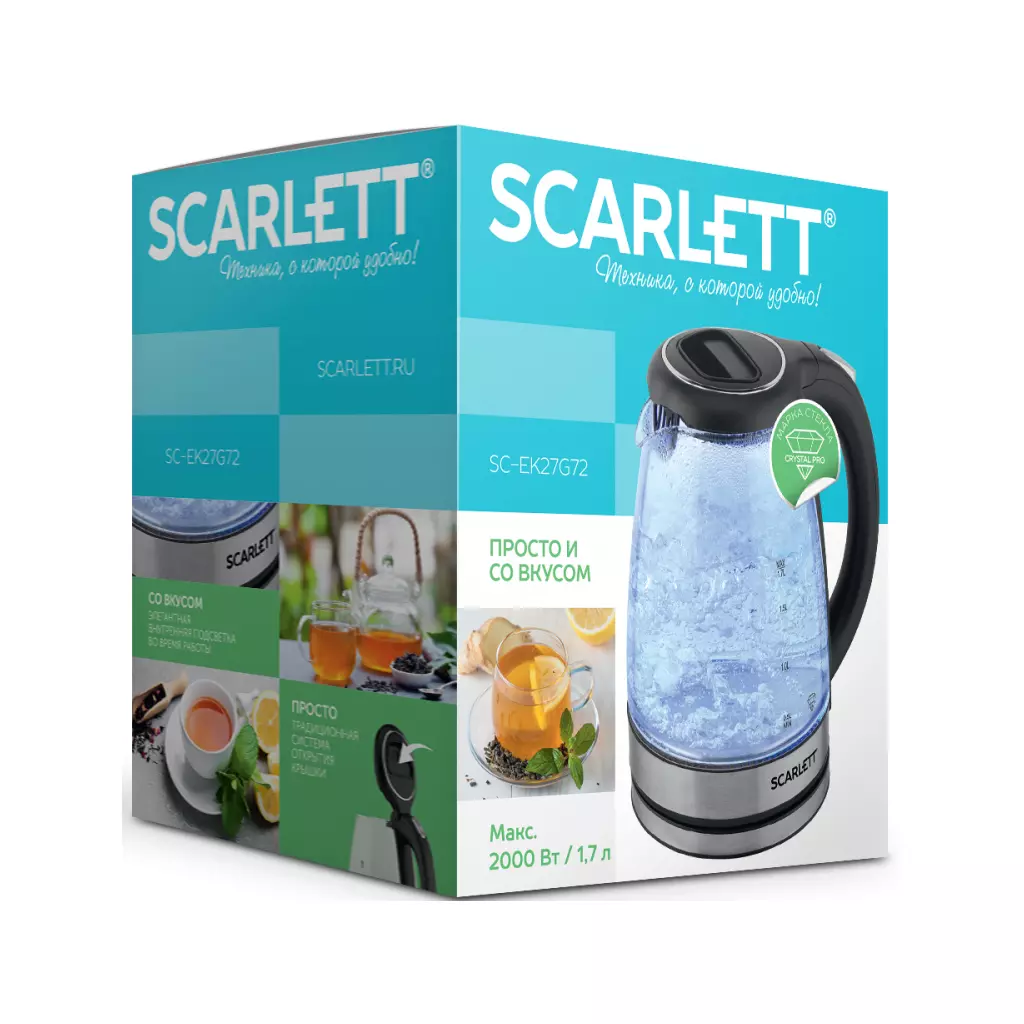Электрочайник Scarlett SC-EK27G72 - 3 Электрочайник Scarlett SC-EK27G72 - 3