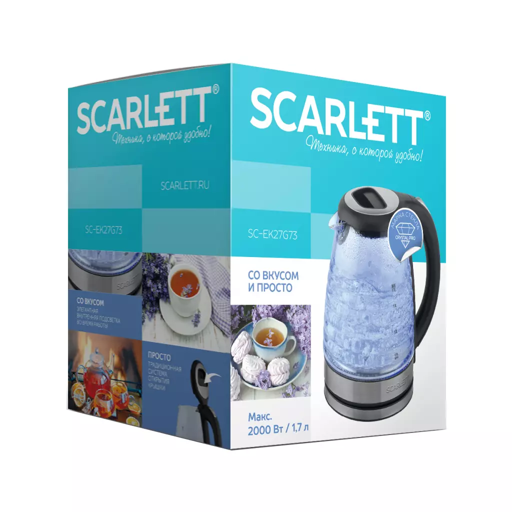 Электрочайник Scarlett SC-EK27G73 - 4 Электрочайник Scarlett SC-EK27G73 - 4