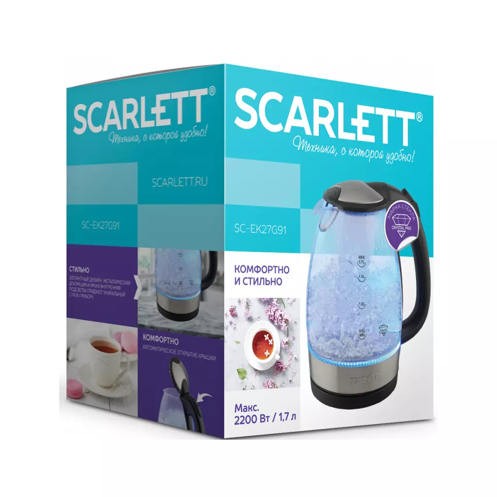 Электрочайник Scarlett SC-EK27G91 - 4 Электрочайник Scarlett SC-EK27G91 - 4