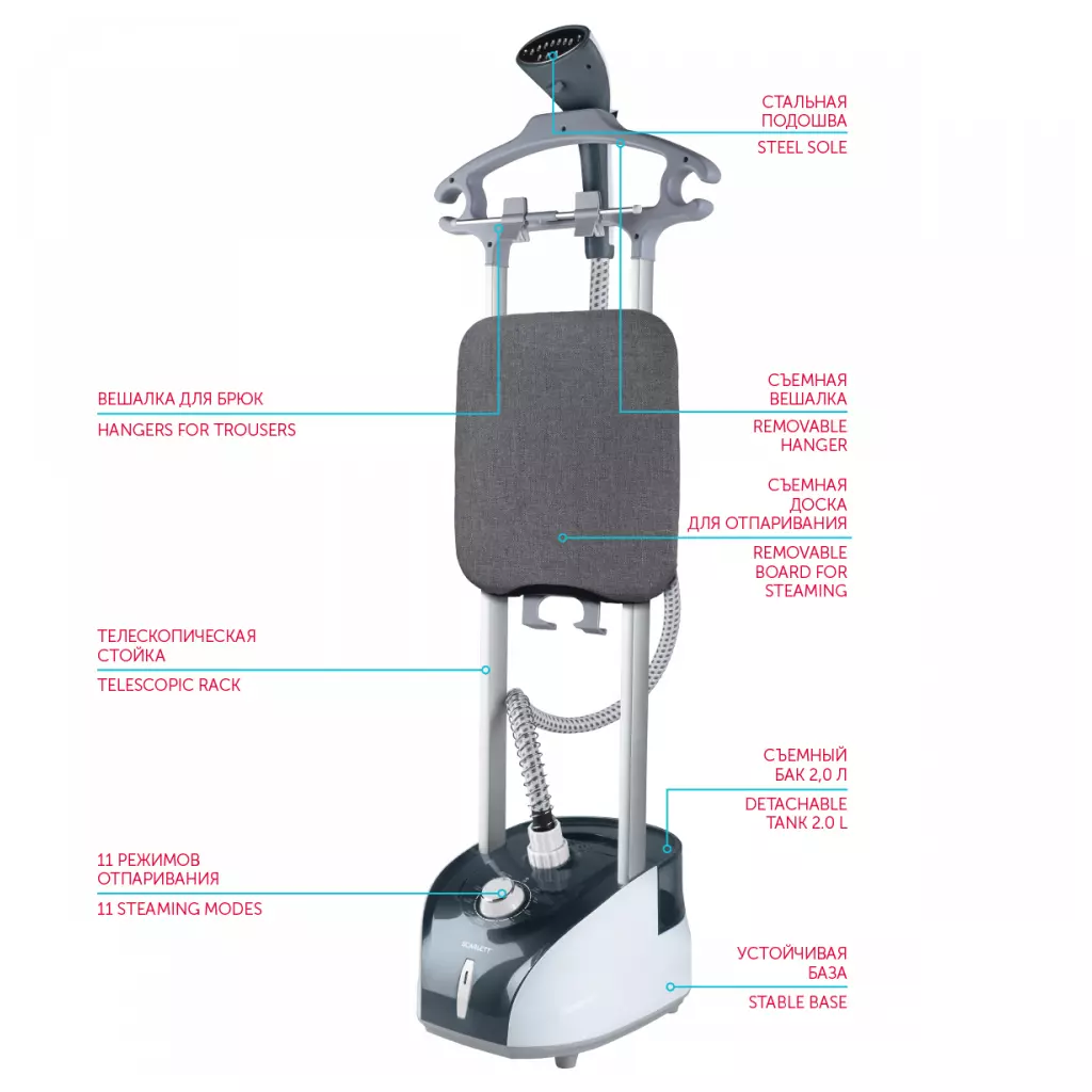 Отпариватель для одежды Scarlett SC-GS130S19 - 8