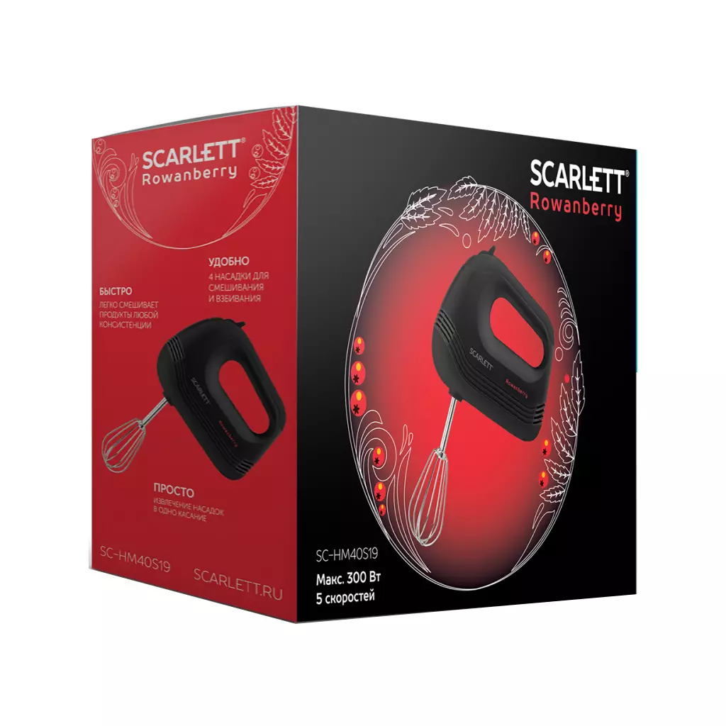 Миксер Scarlett SC-HM40S19 - 3 Миксер Scarlett SC-HM40S19 - 3