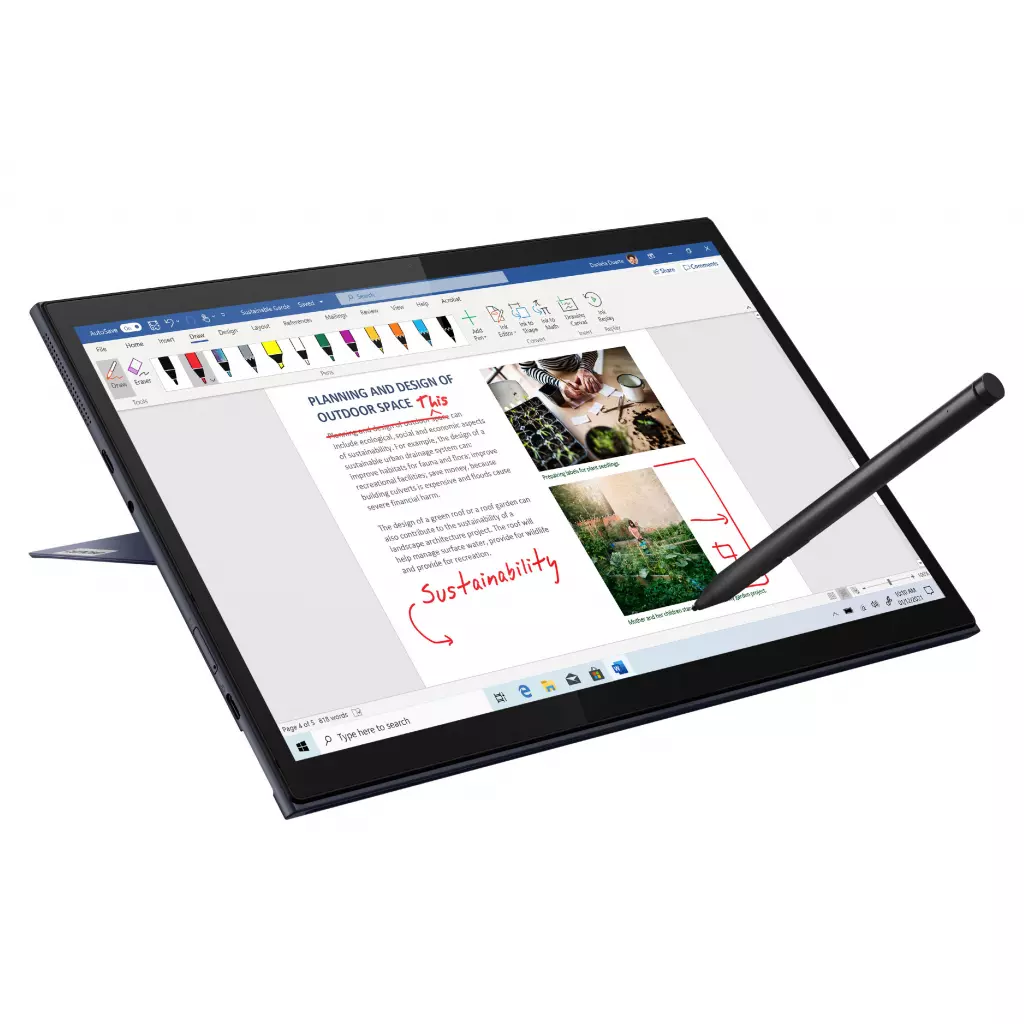 Планшет Lenovo Yoga Duet 7 13WQHD AG Touch/Intel i5-1135G7/8/256F/W10P/Grey (82MA004GRA) - 5
