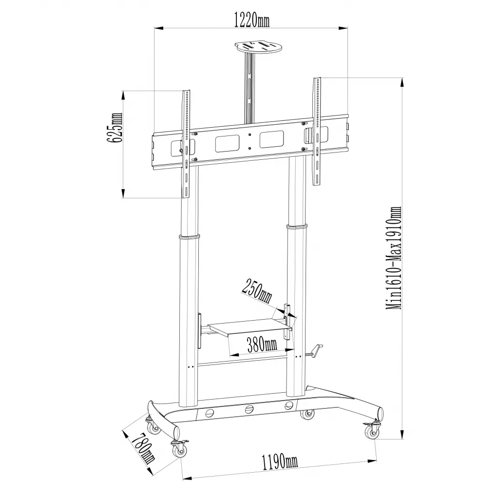 Стойка презентационная для плазм и ЖК Charmount FS126 - 5