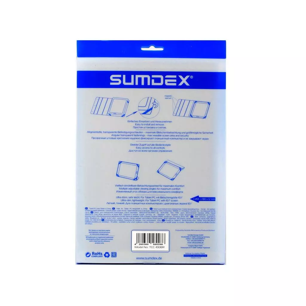 Чехол для планшета Sumdex TCC-100BR 10.1" (TCC-100BR) - 3