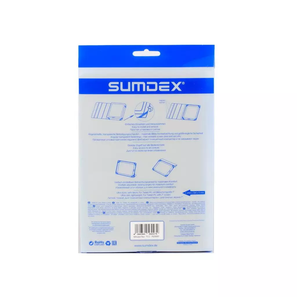 Чехол для планшета Sumdex TCC-700BR 7.0-7.8" (TCC-700BR) - 6