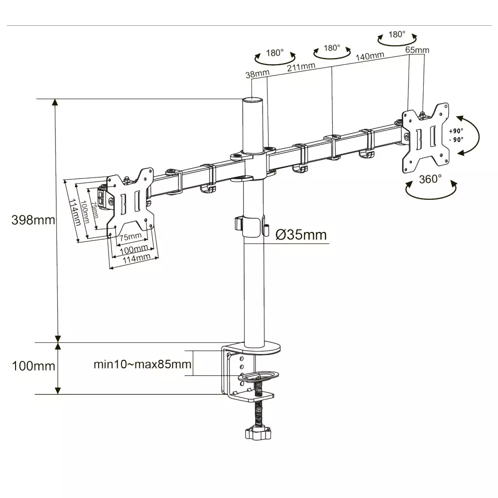 Кронштейн Сектор MB-02 - 3
