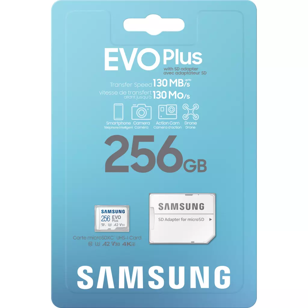 Карта памяти Samsung 256GB microSDXC class 10 EVO PLUS UHS-I (MB-MC256KA/RU) - 7