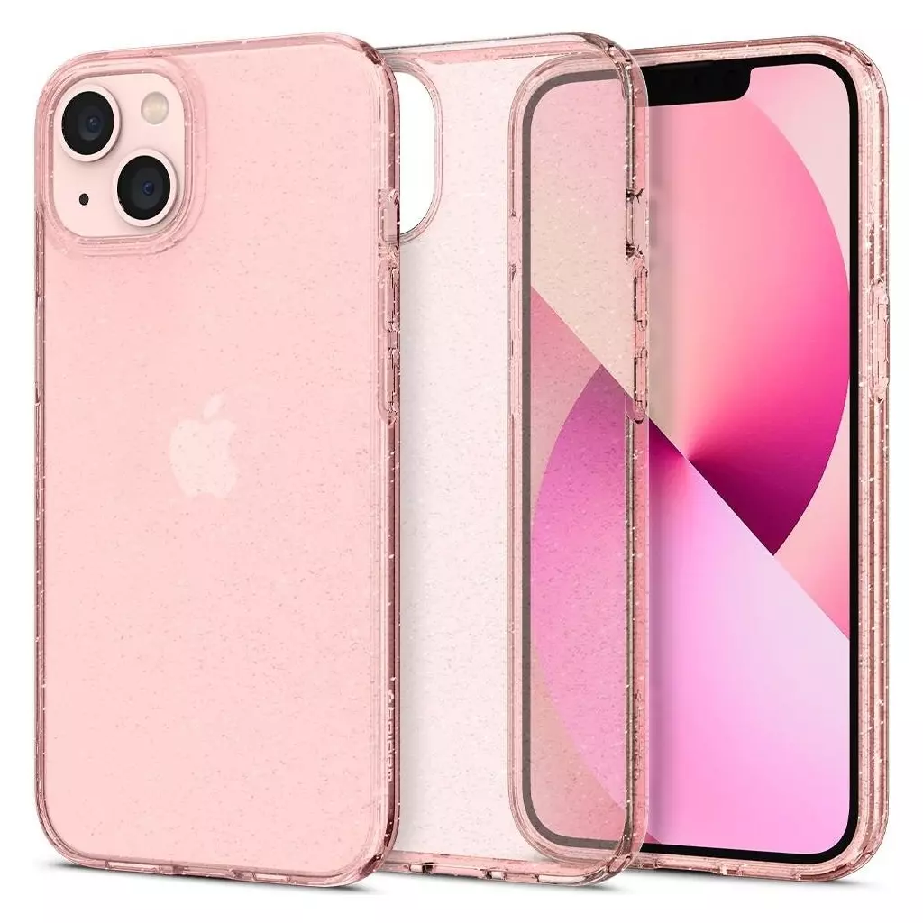 Чехол для моб. телефона Spigen Spigen Apple Iphone 13 Liquid Crystal Glitter, Rose Quartz (ACS03517) - 7 Чехол для моб. телефона Spigen Spigen Apple Iphone 13 Liquid Crystal Glitter, Rose Quartz (ACS03517) - 7