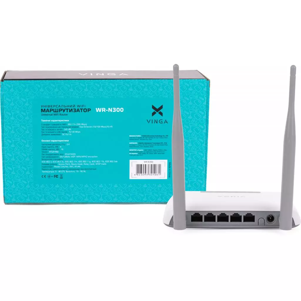 Маршрутизатор Vinga WR-N300 - 1