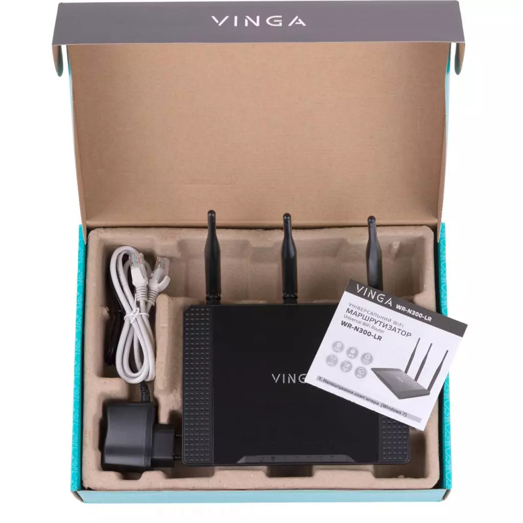 Маршрутизатор Vinga WR-N300 Long Range (WR-N300-LR) - 1