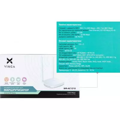Маршрутизатор Vinga WR-AC1210 - 7