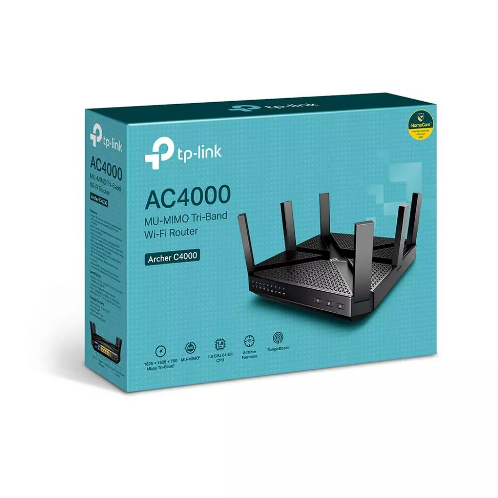 Маршрутизатор TP-Link ARCHER C4000 AC4000, 4xGE LAN, 1xGE WAN, 1xUSB2.0, 1xUSB3.0, (ARCHER-C4000) - 6