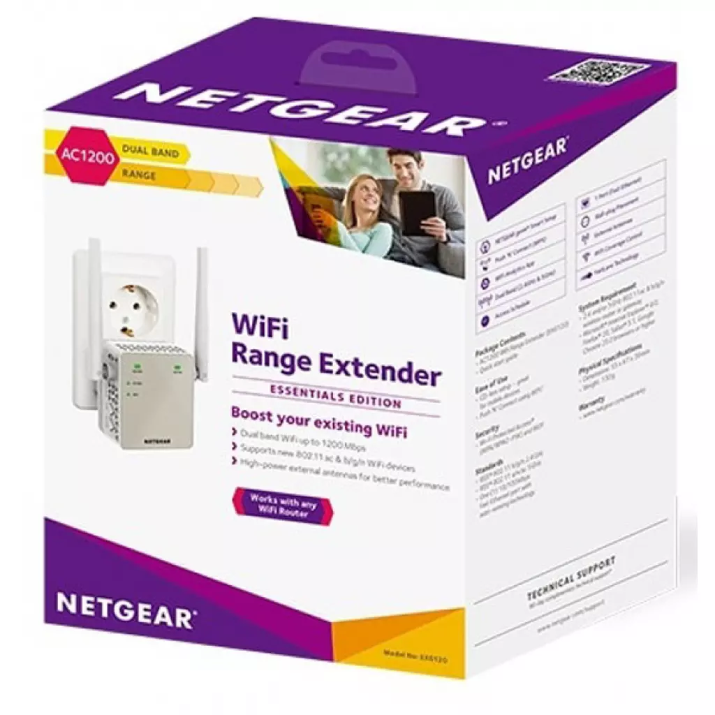 Ретранслятор Netgear EX6120 (EX6120-100PES) - 7 Ретранслятор Netgear EX6120 (EX6120-100PES) - 7