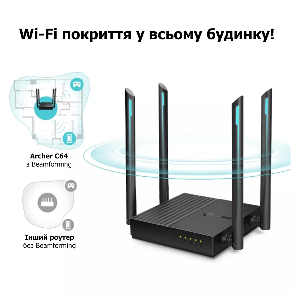 Маршрутизатор TP-Link ARCHER-C64 - 4 Маршрутизатор TP-Link ARCHER-C64 - 4