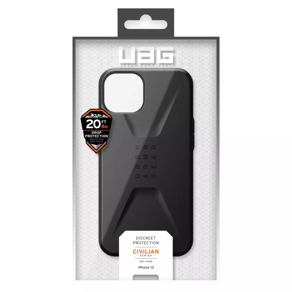 Чехол для моб. телефона Uag Apple Iphone 13 Civilian, Black (11317D114040) - 1 Чехол для моб. телефона Uag Apple Iphone 13 Civilian, Black (11317D114040) - 1