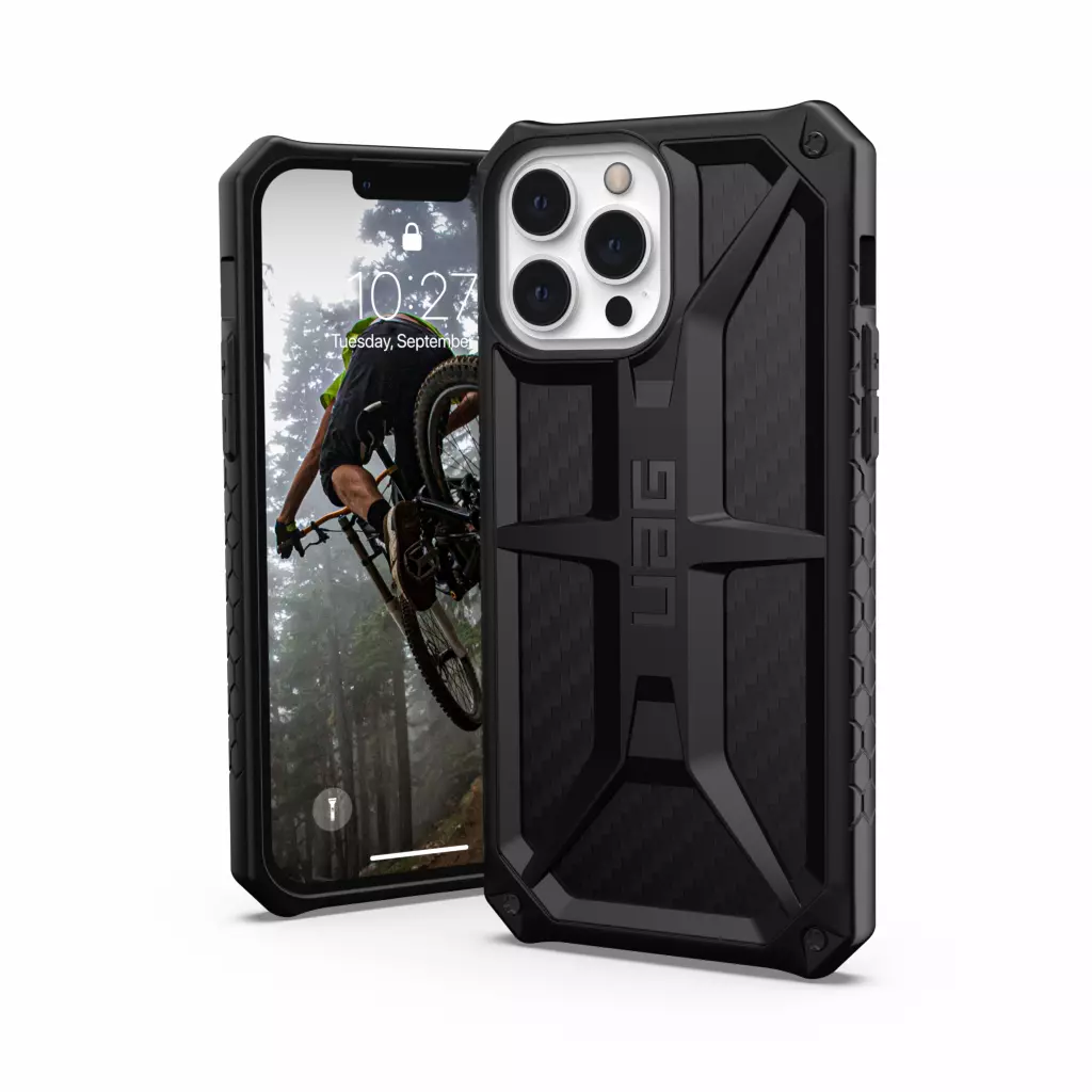 Чехол для моб. телефона Uag Apple Iphone 13 Pro Max Monarch, Carbon Fiber (113161114242) - 4 Чехол для моб. телефона Uag Apple Iphone 13 Pro Max Monarch, Carbon Fiber (113161114242) - 4