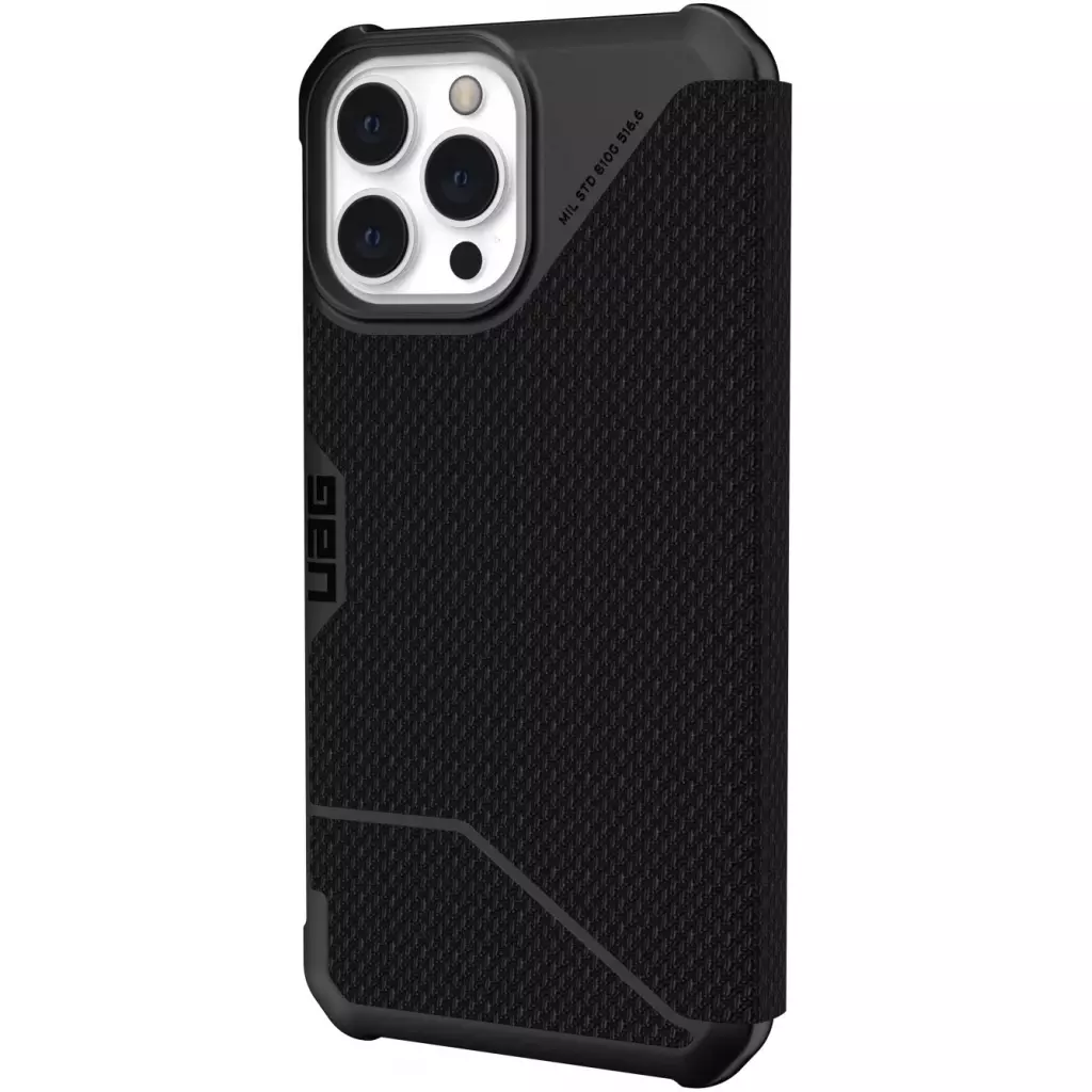 Чехол для моб. телефона Uag Apple Iphone 13 Pro Max Metropolis, Kevlar BLACK (113166113940) - 4 Чехол для моб. телефона Uag Apple Iphone 13 Pro Max Metropolis, Kevlar BLACK (113166113940) - 4