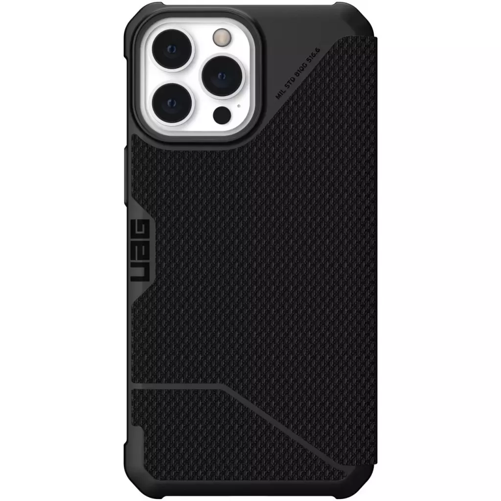 Чехол для моб. телефона Uag Apple Iphone 13 Pro Max Metropolis, Kevlar BLACK (113166113940) Чехол для моб. телефона Uag Apple Iphone 13 Pro Max Metropolis, Kevlar BLACK (113166113940)