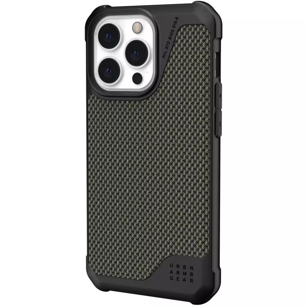Чехол для моб. телефона Uag Apple Iphone 13 Pro Metropolis LT, Kevlar Olive (11315O113972) - 3 Чехол для моб. телефона Uag Apple Iphone 13 Pro Metropolis LT, Kevlar Olive (11315O113972) - 3