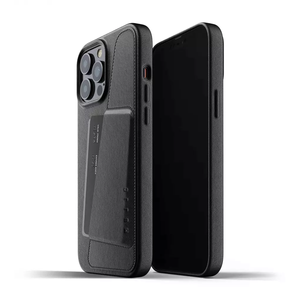 Чехол для моб. телефона Mujjo Apple iPhone 13 Pro Max Wallet Full Leather, Black (MUJJO-CL-018-BK) - 1 Чехол для моб. телефона Mujjo Apple iPhone 13 Pro Max Wallet Full Leather, Black (MUJJO-CL-018-BK) - 1