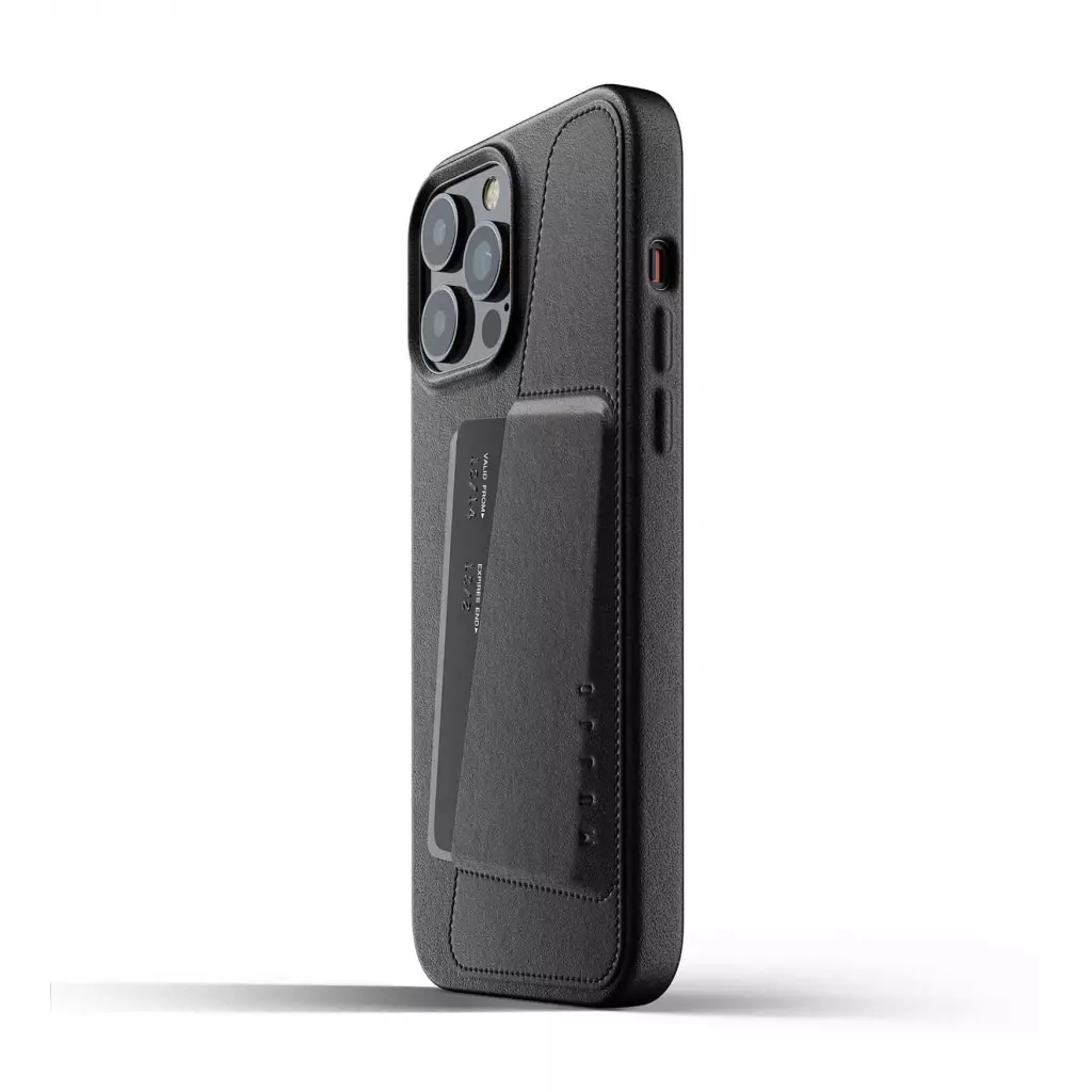 Чехол для моб. телефона Mujjo Apple iPhone 13 Pro Max Wallet Full Leather, Black (MUJJO-CL-018-BK) - 2 Чехол для моб. телефона Mujjo Apple iPhone 13 Pro Max Wallet Full Leather, Black (MUJJO-CL-018-BK) - 2