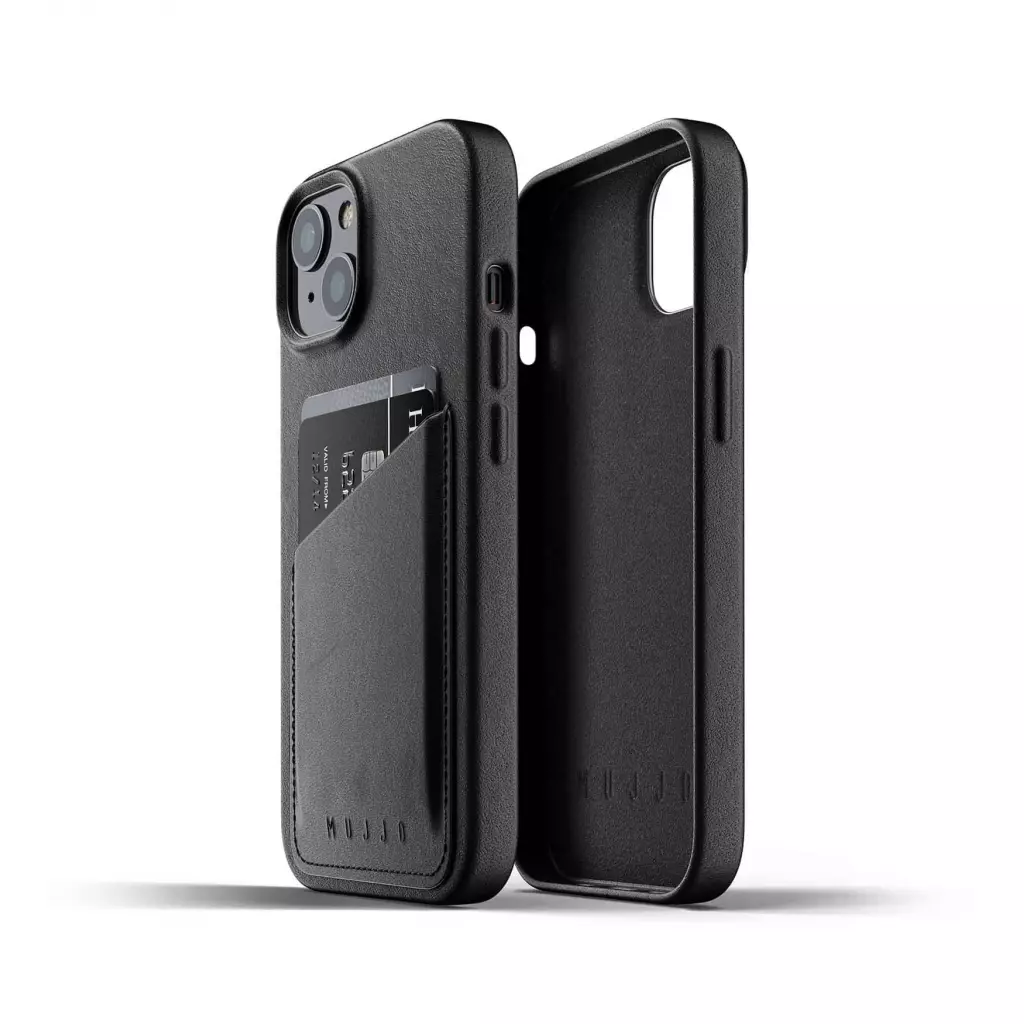 Чехол для моб. телефона Mujjo Apple iPhone 13 Wallet Full Leather, Black (MUJJO-CL-022-BK)