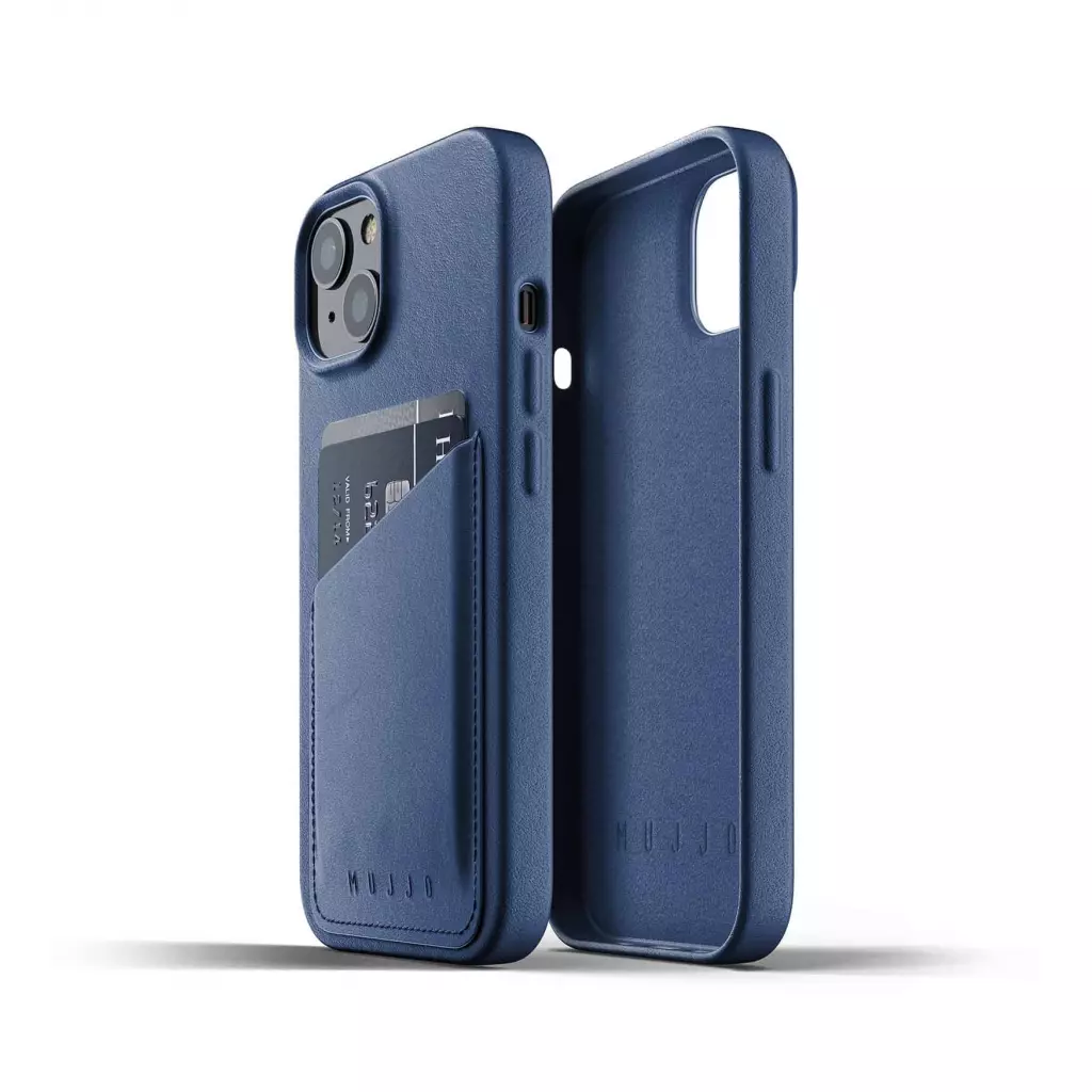 Чехол для моб. телефона Mujjo Apple iPhone 13 Wallet Full Leather, Monaco Blue (MUJJO-CL-022-BL)