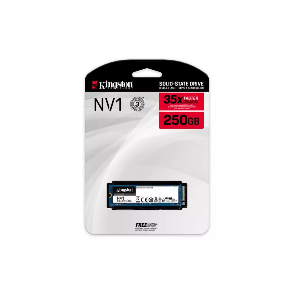 Накопитель SSD M.2 2280 250GB Kingston (SNVS/250G) - 2