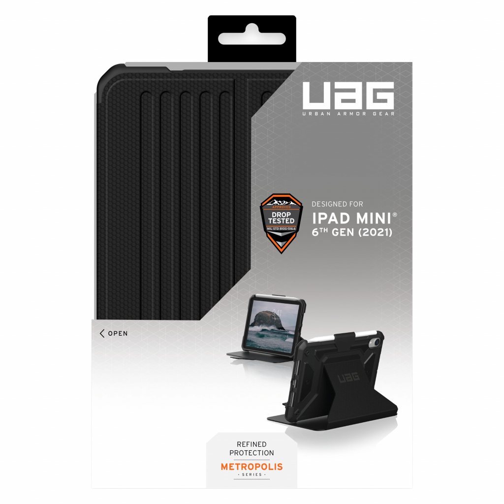 Чехол для планшета Uag Apple iPad mini (2021) Metropolis, Black (123286114040) - 6