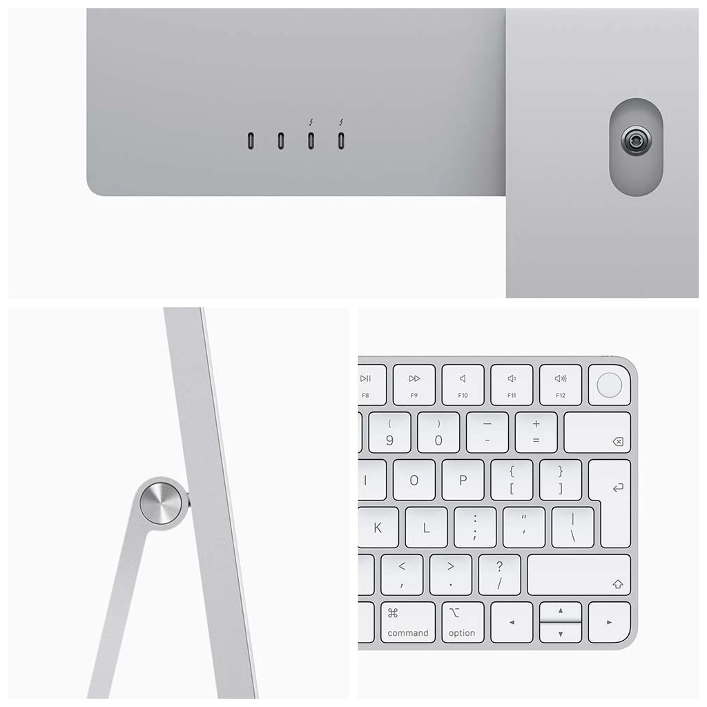 Компьютер Apple A2438 24" iMac Retina 4.5K / Apple M1 / Silver (MGPD3UA/A / MGPD3RU/A) - 3 Компьютер Apple A2438 24" iMac Retina 4.5K / Apple M1 / Silver (MGPD3UA/A / MGPD3RU/A) - 3