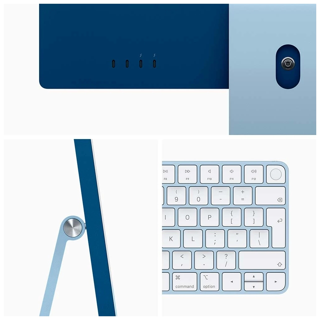 Компьютер Apple A2438 24" iMac Retina 4.5K / Apple M1 / Blue (MGPL3UA/A / MGPL3RU/A) - 3 Компьютер Apple A2438 24" iMac Retina 4.5K / Apple M1 / Blue (MGPL3UA/A / MGPL3RU/A) - 3
